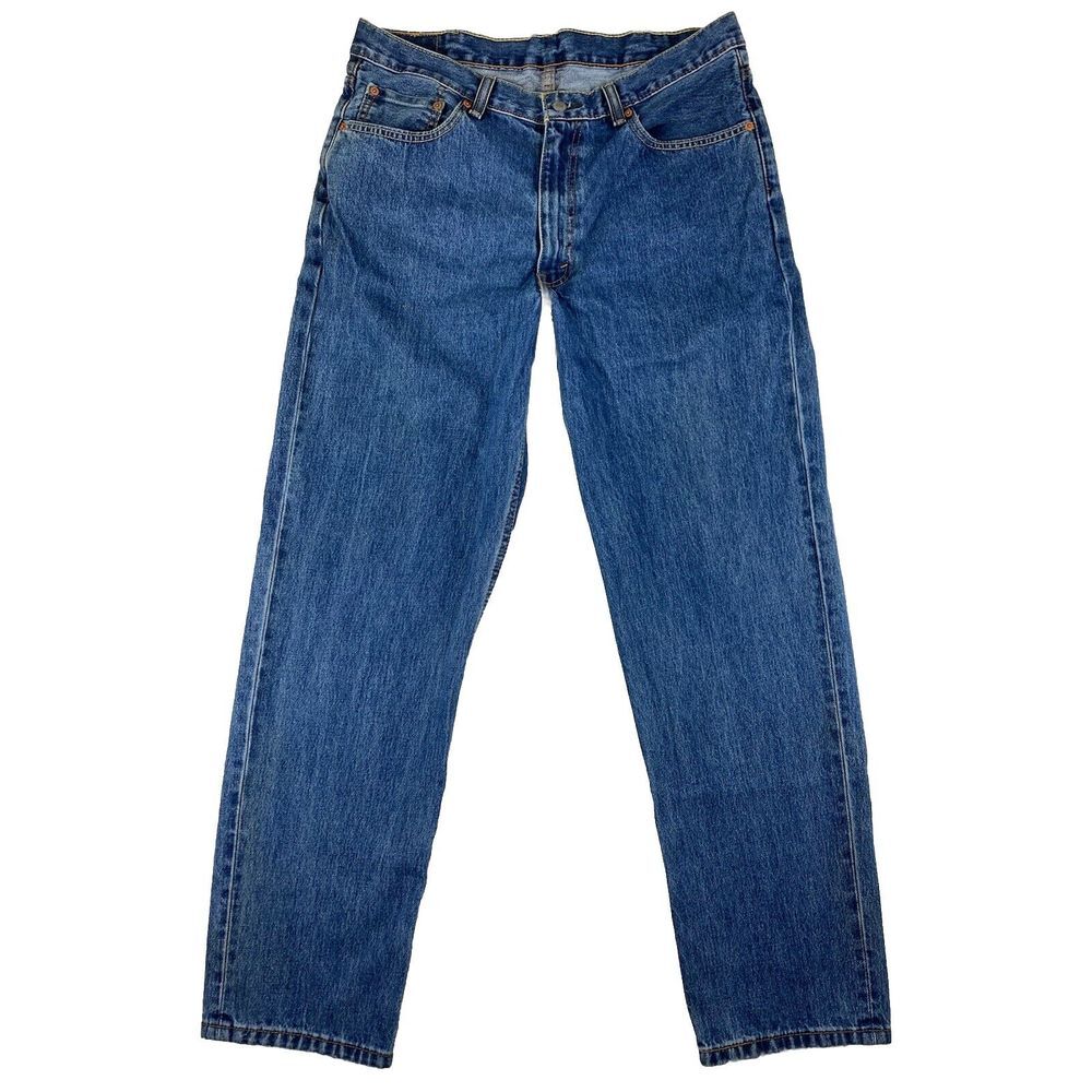 Levi's 550 Jeans Mens Blue Medium‎ Wash Size 38x34 (36x34 Measured)